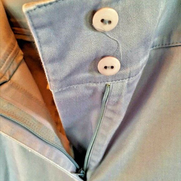 Nygard Collection Womens Stretch Cropped Cuffed Capris Pant Light Blue Size 12 - Picture 5 of 6